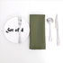 Randall Waffle Stripe Napkin Set of 4 (19“×19"), Solid Washable for Holiday Dining, Wedding or Party, Sage...