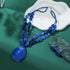 Big Teardrop Pendant Necklaces for Women Colorful Beaded Necklaces Statement Set for Holiday....