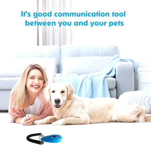 MODUS Pet Training Clicker for Dogs - Clicker with Adjustable Wrist Strap - Positive Reinforcement Clicker for Dogs, Cats, Puppies(Blue)...