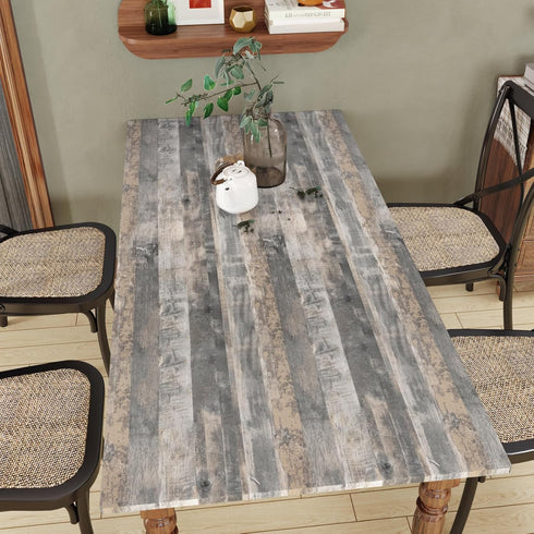 15.7"X118" Grey Shiplaps Wood Contact Paper for Countertops Peel and Stick Contact Paper Waterproof Distressed Wood Wallpaper for Bedroom Kitchen ...