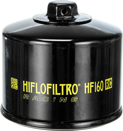 HiFloFiltro HF160RC Black RC High Performance Premium Oil Filter, Single...