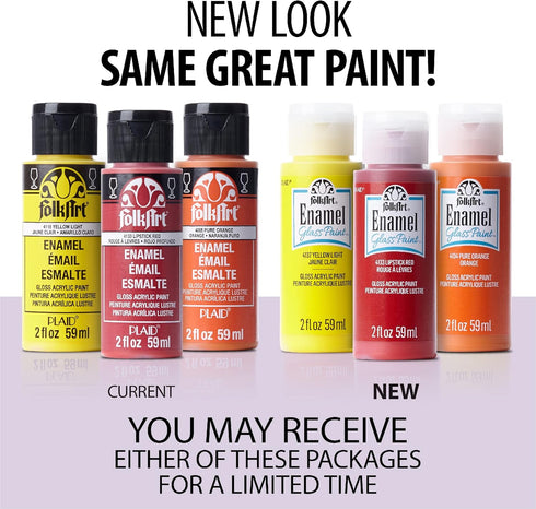 FolkArt Enamel Acrylic Craft Paint, Pearl White 2 fl oz Premium Matte Finish Paint, Perfect For Easy To Apply DIY Arts And Crafts, 11946...