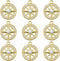 50 Pieces Gold Alloy Crystal Rhinestone Ronud Six-Pointed Star Charms Celestial Hexagram Galaxy Pendants for DIY Earring Necklace Bracelet Jewelry...
