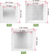 12pcs Drywall Repair Patch, 4/6/8 Inch Drywall Patch Mesh Wall Patch, Screen Patch Repair Self Adhesive Aluminum Wall Repair Patch Kit...