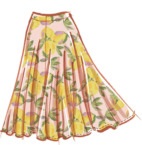 McCall's Misses' Circle Skirt Sewing Pattern Kit, Code M8205, Sizes XS-S-M, Multicolor...