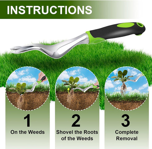 Hand Weeder Tool, Weed Puller Tool for Garden, Weeding Digger Tools with Ergonomic Handle for Weed Removal and Farmland Transplantation...