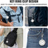 Minimalist Ultra Thin Open Face Quartz Pocket Watch with Key Buckle Unisex Portable Unisex Pocket Watch...