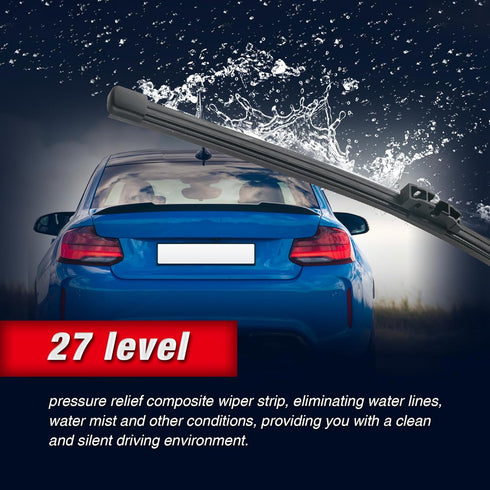 14" Rear Windshield Wiper Blade Replacement for BMW X5 22-19 /Volvo V70 10-08 V90 21-17 XC40 22-19 XC70 16-08 XC90 22-16 Back Window Wiper Blade-A...