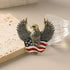 Eseres Brooches for Women American Flag Pin 4th of July Accessories USA Independence Day Eagle Brooches and Pins for Women Stars and Stripes Flag ...