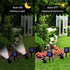 Solar Spot Lights Outdoor, LED Waterproof Pond Light Solar Spotlight Underwater Light Security Lighting Dark Sensing Auto On/Off Adjustable Lighti...