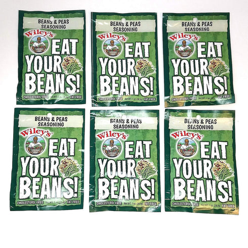 Wiley's Beans and Peas Seasonings -6 (SIX) Packets...