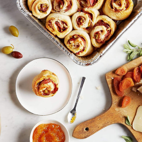 Fig & Leaf (20 Pack) 7” x 7” Square Baking Cake Pans| Disposable Aluminum Foil Tins l Portable Food Containers l Perfect for Roasting Toaster Oven...