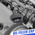 X AUTOHAUX Engine Fuel Tank Cap Gas Oil Filler Plug Cover with Gasket 0000100301 for Mercedes-Benz A-Class 1997-2017 for Mercedes-Benz E-Class C-C...