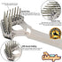Mini-Rake V-Shape Double Row Rotating Teeth Demats and Grooms Dogs and Cats (Long Tooth Mini-Rake)...