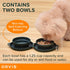 Orvis Pet Travel Collapsible Feeder with Food + Water Dish, 2-in-1, BPA Free, Food-Grade Silicone | Space-Saving Pet Travel Bowls, NonSlip Bottom ...