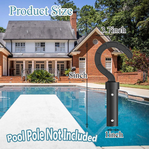 Hook for Robotic Pool Cleaner, Pool Hook for Poles, Pool Accessories Hook Customized for Pool Vacuum Robot Including Cordless, above Ground and Un...