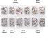 4200 Pieces Flat Back AB Rhinestones for Craft, Round Crystal Gems Stickers for Clothes, 1.5 mm - 4.8 mm, 6 Sizes...
