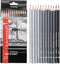 Pacific Arc Premium Graphite Drawing Pencils for Artists, Soft Pack - Professional Pencils for Drawing, Drafting, Sketching and Shading 12 Pk. - G...