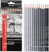 Pacific Arc Premium Graphite Drawing Pencils for Artists, Soft Pack - Professional Pencils for Drawing, Drafting, Sketching and Shading 12 Pk. - G...