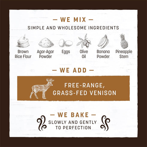 Earth Animal No Hide Medium Venison Flavored Natural Rawhide Free Dog Chews Long Lasting Dog Chew Sticks | Dog Treats for Large Dogs | Great Dog C...