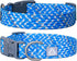 Reflective Dog Collar, Neck 16’’-25’’, Adjustable Soft Nylon Collar with Safety Lock for Medium, Large Dogs, Blue, L...