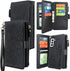 Harryshell Detachable Magnetic Zipper Wallet Leather Case Cash Pocket with 12 Card Slots Holder Wrist Strap for Samsung Galaxy S21+ S21 Plus 5G 6....