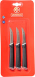Mundial SC0541-3 3-Inch Peeling/Tourne Paring Knife Collection, Set of 3, Black...