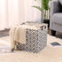 3 Pieces 13 Inch Square Storage Bin, Fabric Folding Storage Baskets with Handles, Storage Organizer for kid's Toy & Baby Clothing - Laundry Basket...