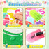 53 Pcs Summer Bulletin Board Decorations Set Ice Pop Classroom Decor Ice Lolly Paper Cutouts with Bulletin Board Borders for Summer Ice Cream Part...