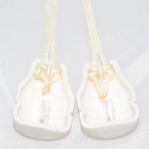 8 Pack Safety White Blind Knobs. This Tassel Separates The Pull Cords When Excessive Pressure is Detected to Avoid Potential Child Or Pet Strangul...