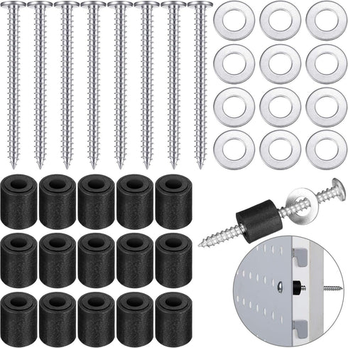 Pegboard Spacers Mounting Kit, Magnetic Pegboard Includes Screws, Spacers and Washers for 1/8-Inch and 1/4-Inch Pegboard...