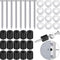 Pegboard Spacers Mounting Kit, Magnetic Pegboard Includes Screws, Spacers and Washers for 1/8-Inch and 1/4-Inch Pegboard...