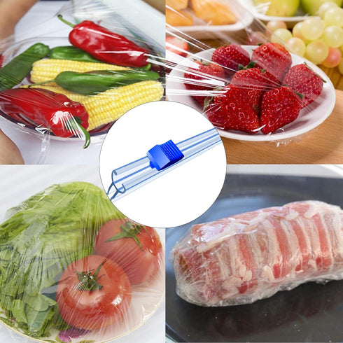 4 Pcs Slide Cutter,Slide Cutter Replacement Fit,Self-Adhesive Two-Way Sliding Cutter,Suitable for 12.5 inches Wide Plastic Wrap, Aluminum foil Pap...