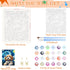 Nuberlic DIY Paint by Number for Adults Kids Beginner Acrylic Painting by Number Kits 16x20 Inch Starry Sky Dog Pattern On Canvas Paint by Numbers...