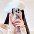 Fits iPhone 15 Pro Max Case Bless Cross Phone Case for iPhone 14 Shockproof Protective Cases Mirror Phone Case (Pink, 13/14)...