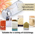 1st Choice Salt and Pepper Shakers with Stainless Tops Set of 2 (Paneled Shakers)...