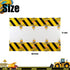 GGDE 4 Pcs Construction Tablecloth Boys Birthday Dump Truck Theme Plastic Table Cover Party Decor Supplies Yellow...