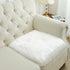 Softlife White Small Faux Fur Sheepskin Throw Rug Fluffy Shag Fur Chair Cover Pad Washable Square Area Rugs for Living Room Bedroom Dorm 20" x 20"...
