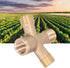 Garden Hose Splitter Hose Splitter 2 Way Heavy Duty Brass Hose Splitter Garden Hose Thread 4 Way Connector Pipe Fittings Foricultural Spraying...