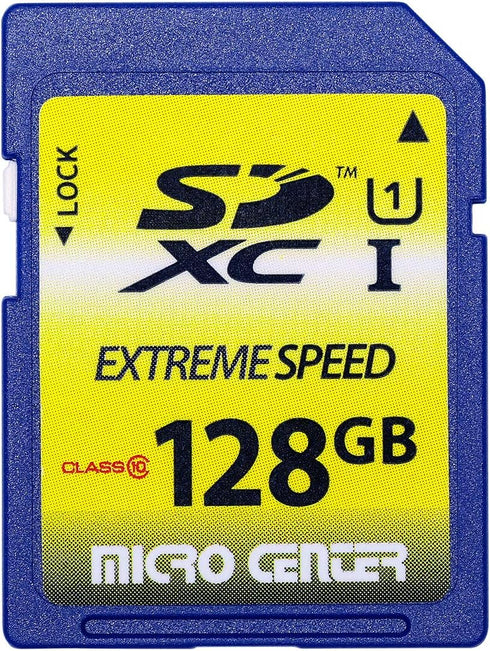 128GB Class 10 SDXC Flash Memory Card Full Size SD Card USH-I U1 Trail Camera Memory Card by Micro Center...