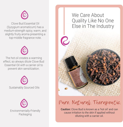 Rocky Mountain Oils Clove Bud Essential Oil - Aromatherapy Diffuser Oils, Topical Massage Oil for Massage Therapy, and Home - 15ml...