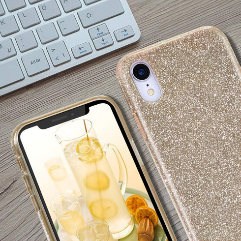MATEPROX Compatible with iPhone XR case,Bling Sparkle Cute Girls Women Protective Case for Phone XR 6.1"(Gold)...
