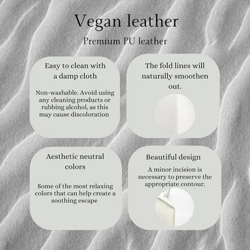 Hirano's BAZAAR Aesthetic Vegan Leather Cover for Disposable Paper Hand Towel Box, Compatible with Kleenex Paper Hand Towels (Bone)...
