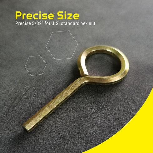5/32" Standard Hex Dogging Key, Allen Key Sets Wrench Fit on Keychain Push Bar Panic Exit Device Keys - 5 Pack...