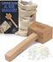 Eparé Lewis Bag & Ice Mallet - Manual Ice Crusher Wooden Hammer - Canvas Crushing Bag - Crushed Ice Bar Cocktails - Bartender & Kitchen Tools Kit...