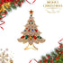 Flyonce Multi Colored Christmas Tree Brooch, Rhinestone Crystal Christmas Pins and Brooches for Women...
