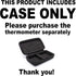 CaseSack Case for Ear/Infrared Thermometer: Braun ThermoScan 7, 7+, 5 IRT6500, 3 Braun Digital Ear Thermometer; iProven, iHealth, MILDSIX, KDT, Ea...