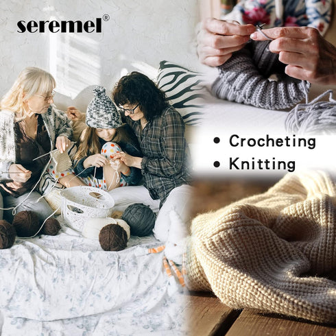 4Ply Acrylic Soft Yarn 2 Balls 1Pack, 2 Pcs Crochet Yarn Total 100g (3.4oz) / 260m (280Yds), Crocheting/Knitting #4 Medium Yarns, Worsted Beautifu...