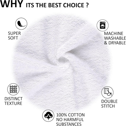 Quick-Dry, Soft & High Absorbent Hand Towels 16"x29" Cotton Turkish Hand Towel Set of 4 | Daily Use 100% Cotton Towels for Bathroom, Gym & More | ...