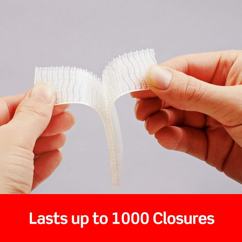 Scotch EF-6730-20NA Reclosable Fasteners 20, Clear, 10 Count...